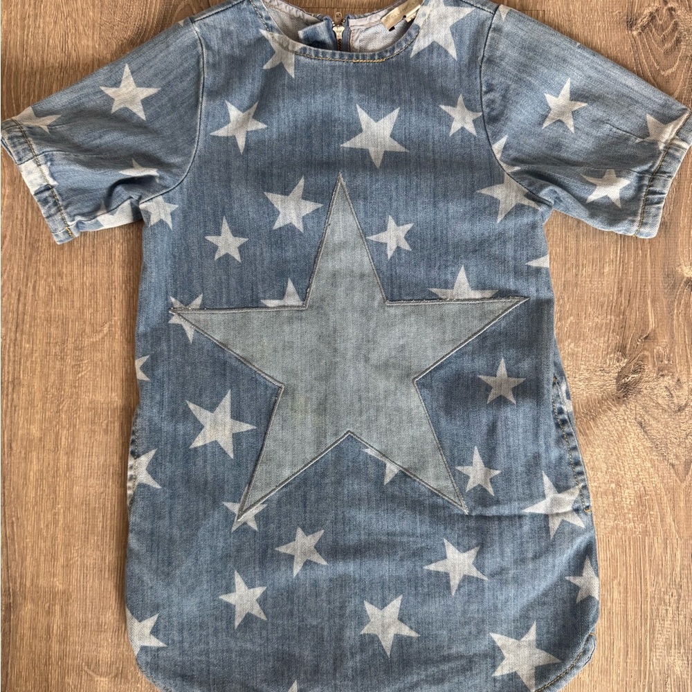 Stella McCartney Blue Star Pattern Kids Dress size 6
